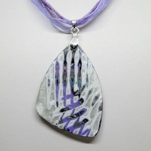 Pendant Choker Necklace Abstract Art Focal pendant